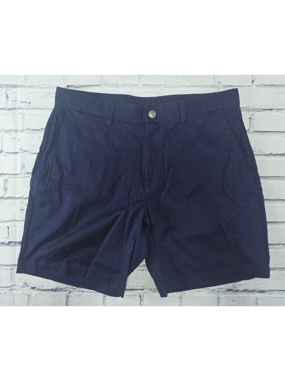 Fabletics Navy Blue Athletic Stretch Shorts Size 32 Mens Casual Lightweight